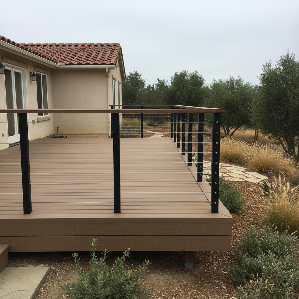 Custom Deck Design completed by Titan Deck Co in Chula Vista, CA